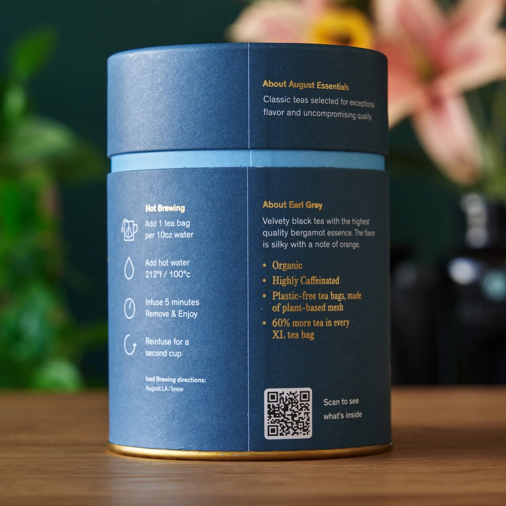 Organic Earl Grey Black Tea (Tea Bags)