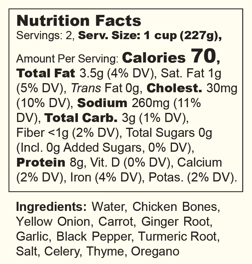 Halal Chicken Bone Broth