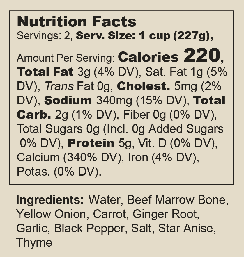 Halal Beef Bone Broth