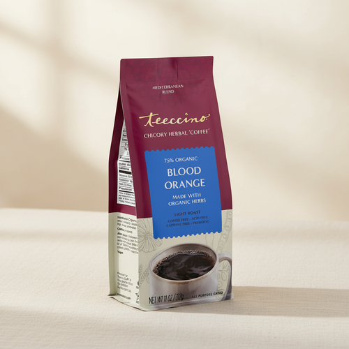 Blood Orange Chicory Herbal Coffee Editorial Shot