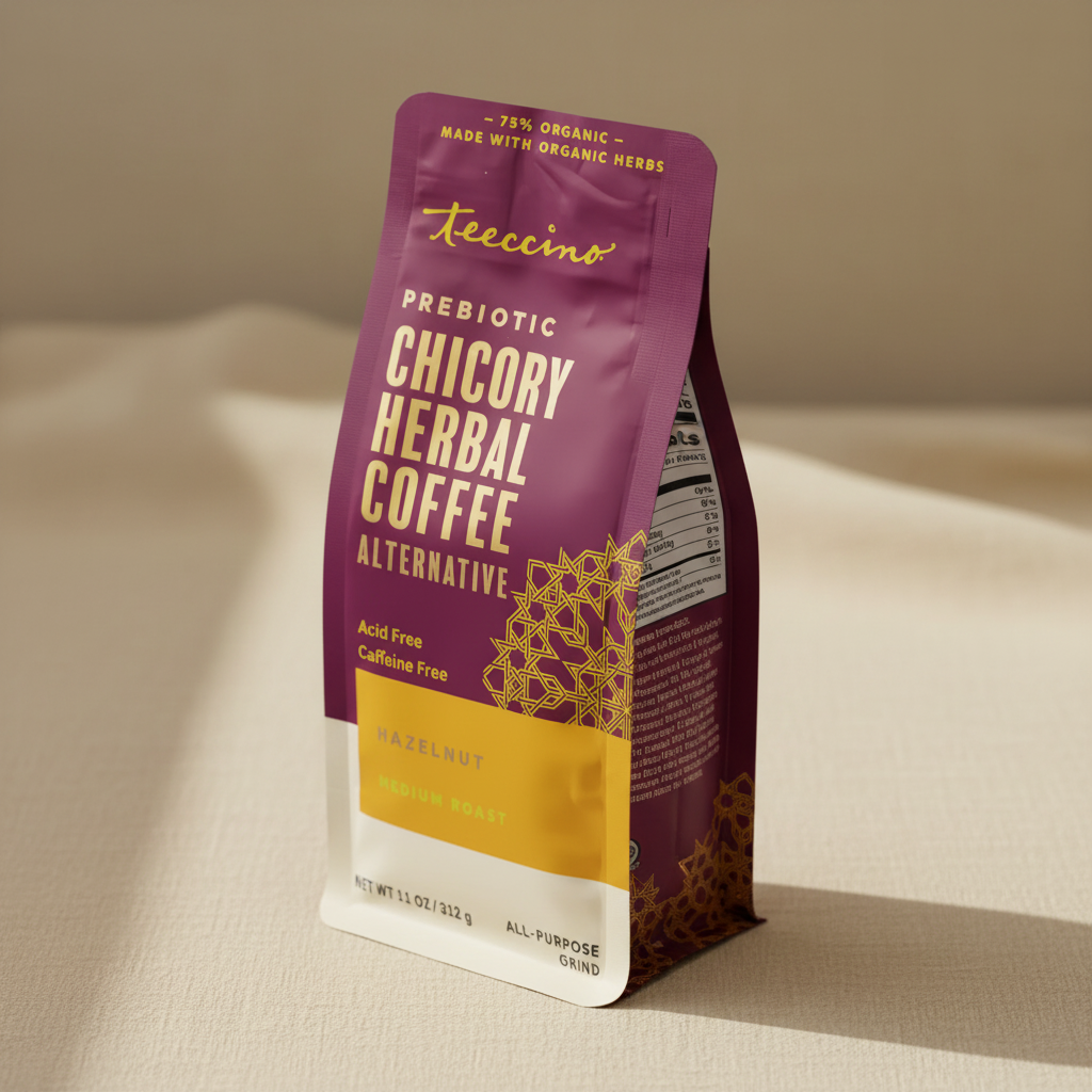 Hazelnut Chicory Herbal Coffee Editorial Shot