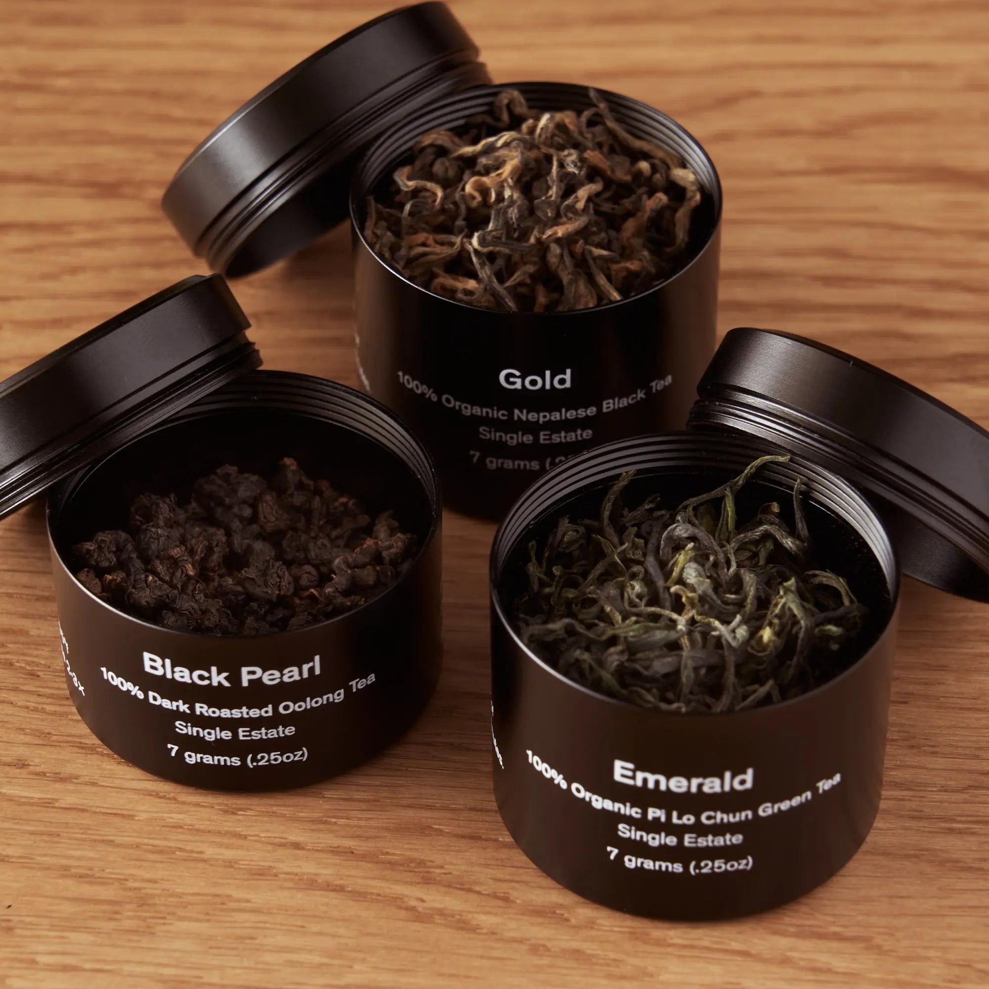 Rare Leaves Mini Tin Sampler (3 Single-Origin Teas)