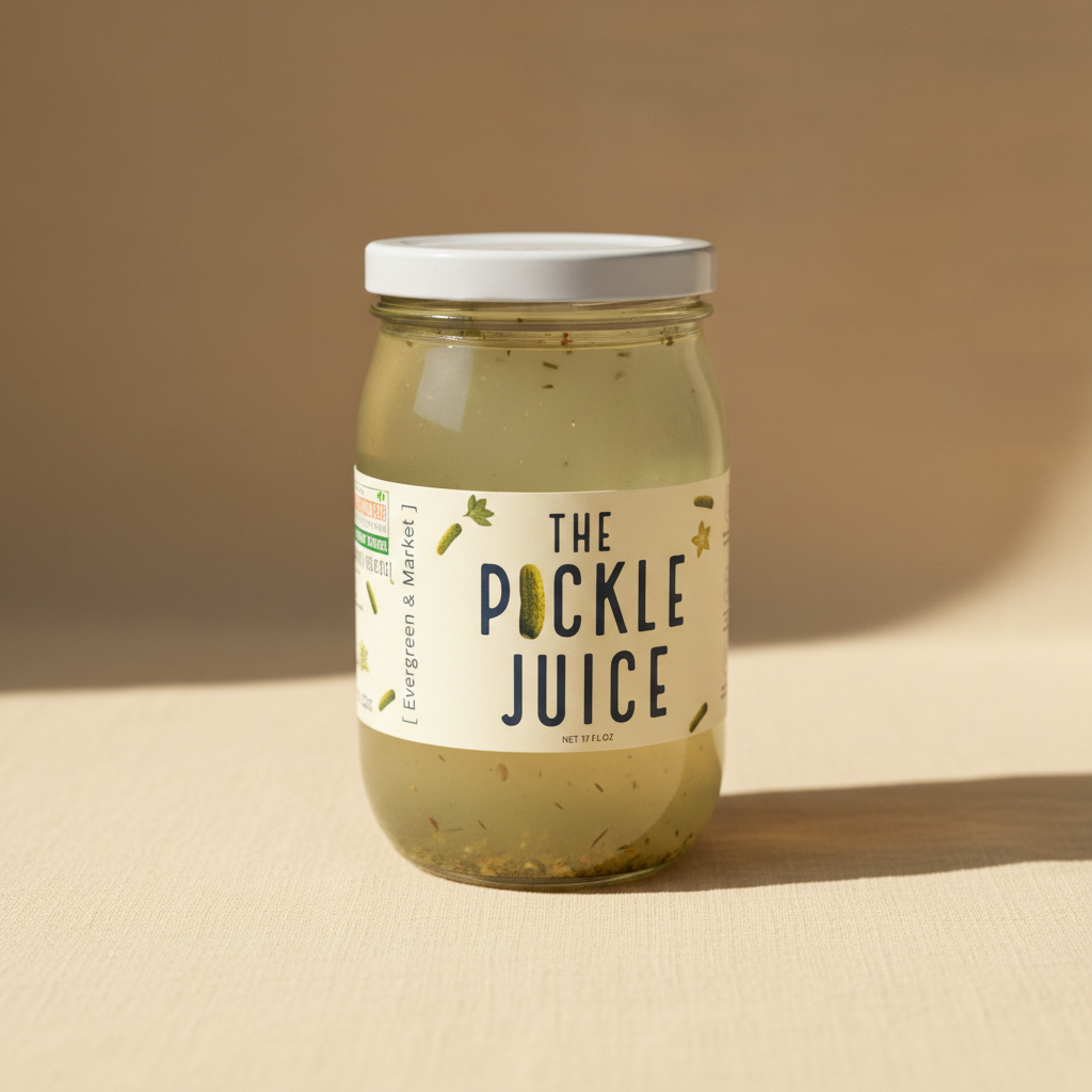 The Pickle Juice - Flavorful Pickle Juice Brine Editorial Shot